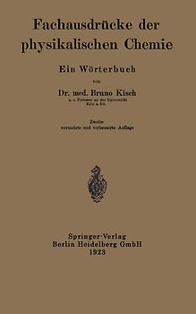 Fachausdrücke der physikalischen Chemie