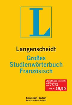 Langenscheidt Großes Studienwörterbuch Französisch