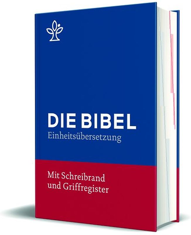 Bibel mit Schreibrand (Blauer Einband)