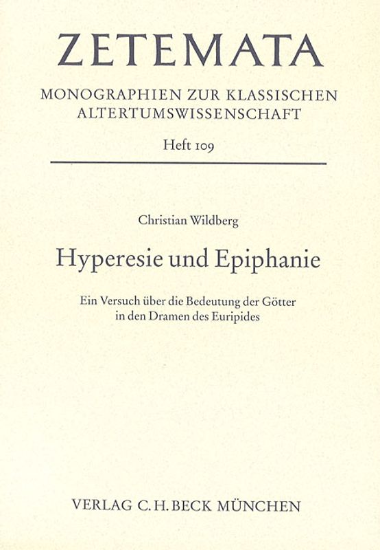 Hyperesie und Epiphanie