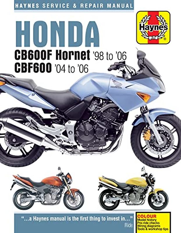 Honda CB600F Hornet & CBF600 (98 - 06) Haynes Repair Manual