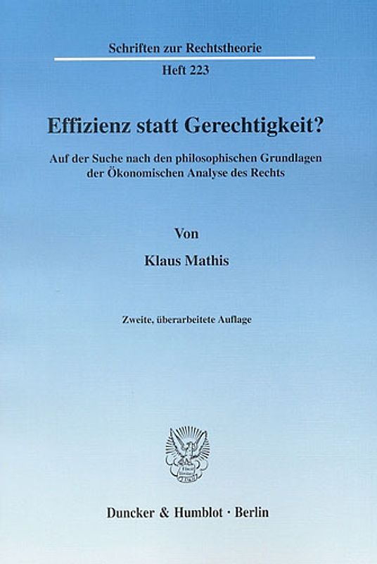 Effizienz statt Gerechtigkeit?
