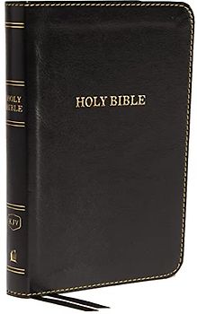 KJV, Thinline Bible, Compact, Imitation Leather, Black, Red Letter Edition
