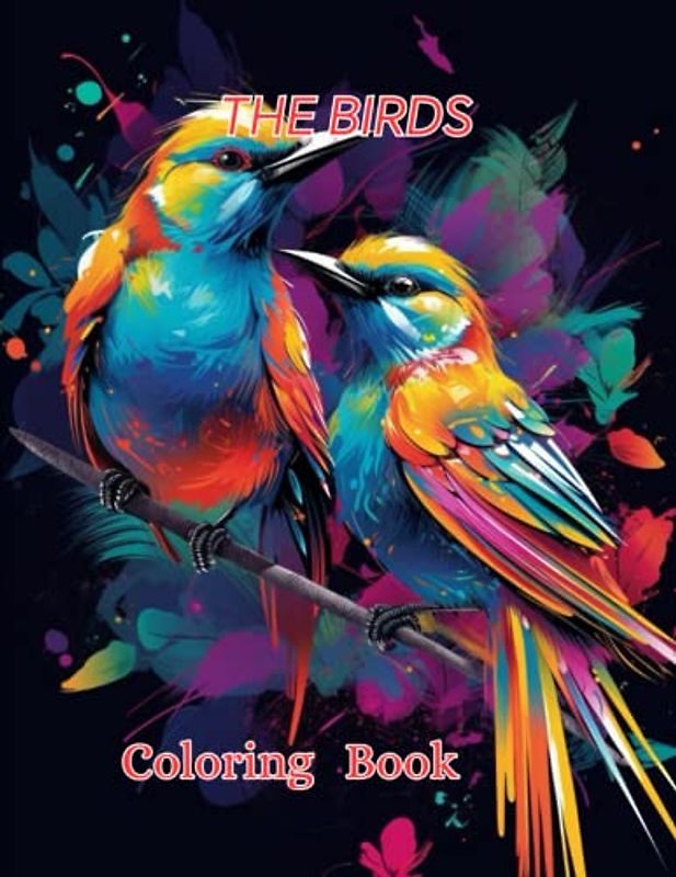 THE BIRDS: The Birds, a stunning colouring book, beautiful images for all to enjoy