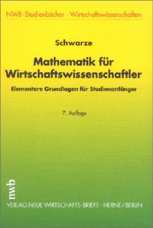 Mathematik für Wirtschaftswissenschaftler