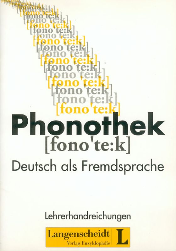 Phonothek. Lehrerhandreichungen