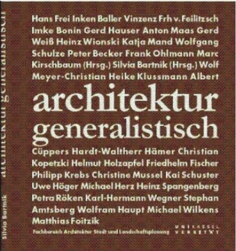 architektur generalistisch -für Prof. Alexander Eichenlaub