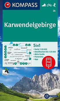 KOMPASS Wanderkarte 26 Karwendelgebirge 1:50.000