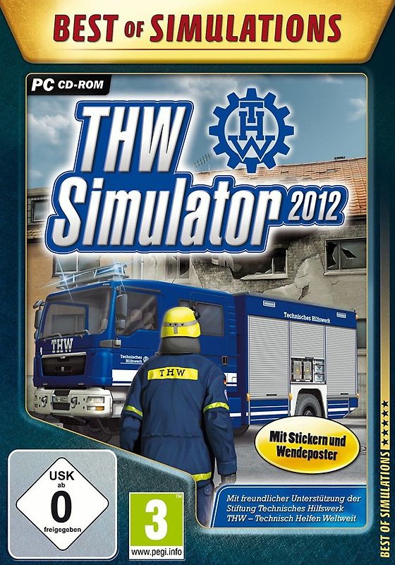 Best of Simulations: THW Simulator 2012 [inkl. Sticker und Wendeposter] PC Spiele