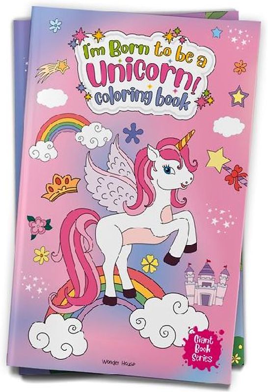 I Am Born to Be a Unicorn Coloring Book