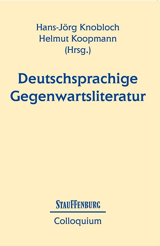 Deutschsprachige Gegenwartsliteratur