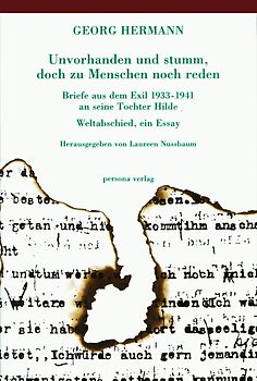 Unvorhanden und stumm, doch zu Menschen noch reden