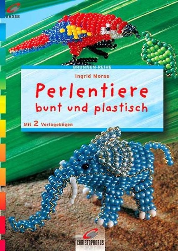 Perlentiere bunt & plastisch. Mit 2 Vorlagebögen