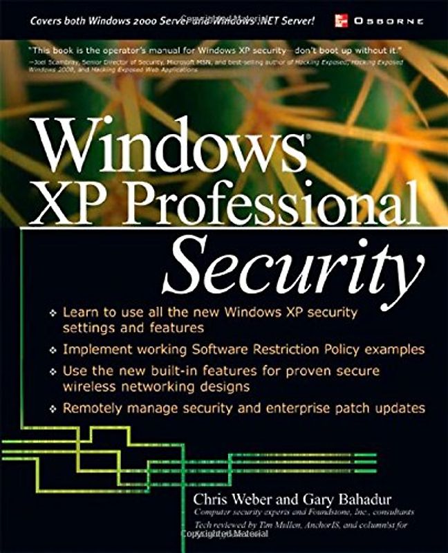 Windows XP Professional Security (Networking Series)