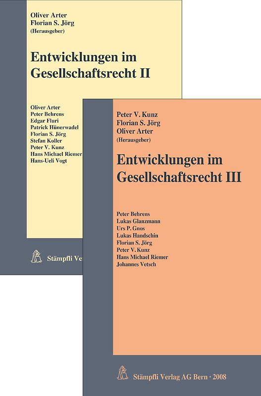 Entwicklungen im Gesellschaftsrecht