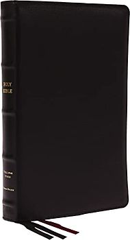KJV Holy Bible: Large Print Thinline, Black Goatskin Leather, Premier Collection, Red Letter, Comfort Print: King James Version