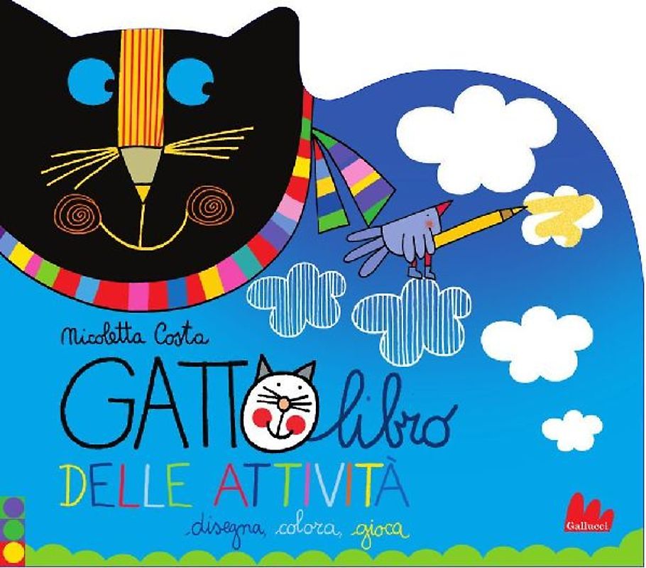Gattolibro delle attività. Disegna colora gioca