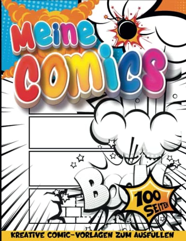 Kreativbuch Comic Zeichnen Lernen Kinder: Comic-Vorlage | Zeichenbücher Für Kinder 6-8