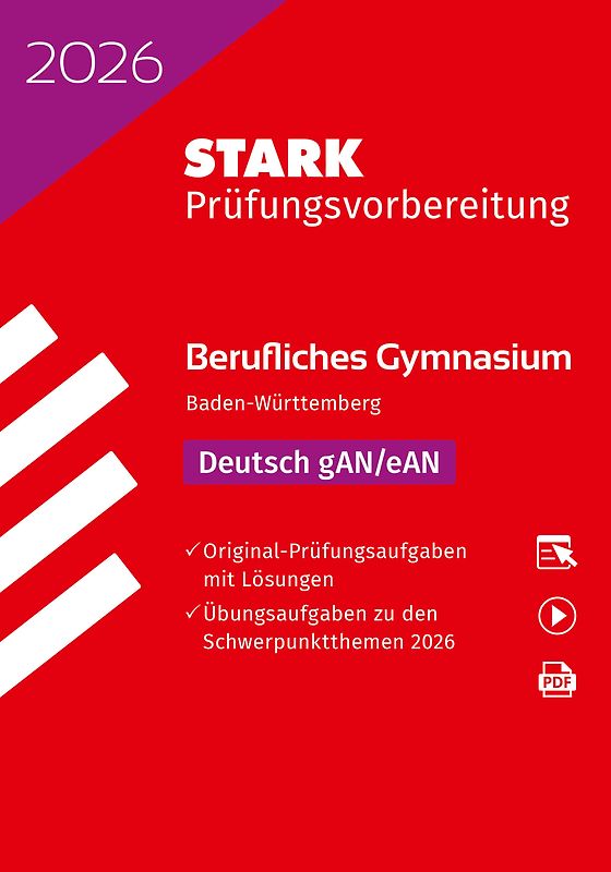 STARK Deutsch - Abitur Berufliches Gymnasium 2026 BW - Prüfungsvorbereitung