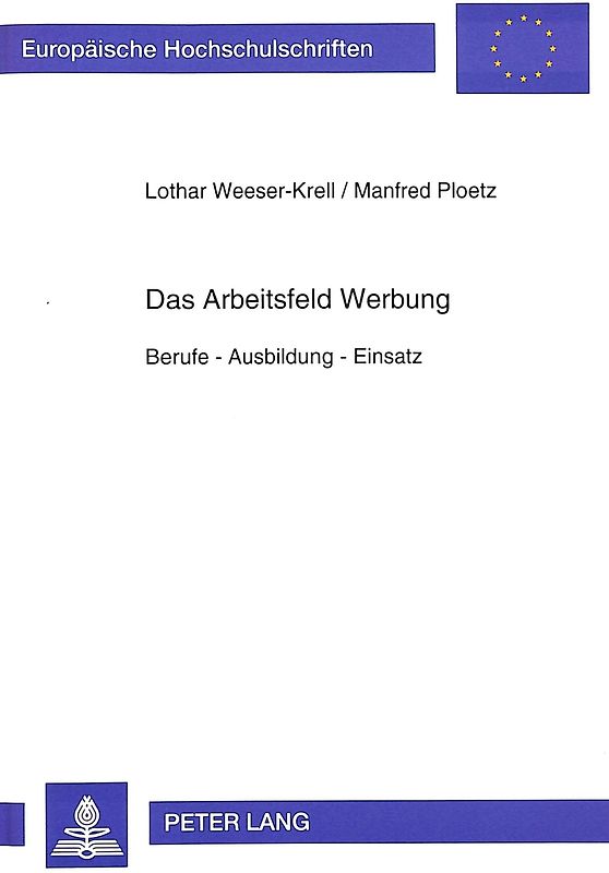 Das Arbeitsfeld Werbung