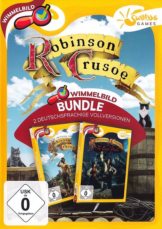 Robinson Crusoe 1 + 2: Wimelbild-Bundle - 2 deutschsprachige Vollversionen PC Spiele