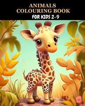 ANIMALS COLOURING BOOK FOR KIDS (2-9years)