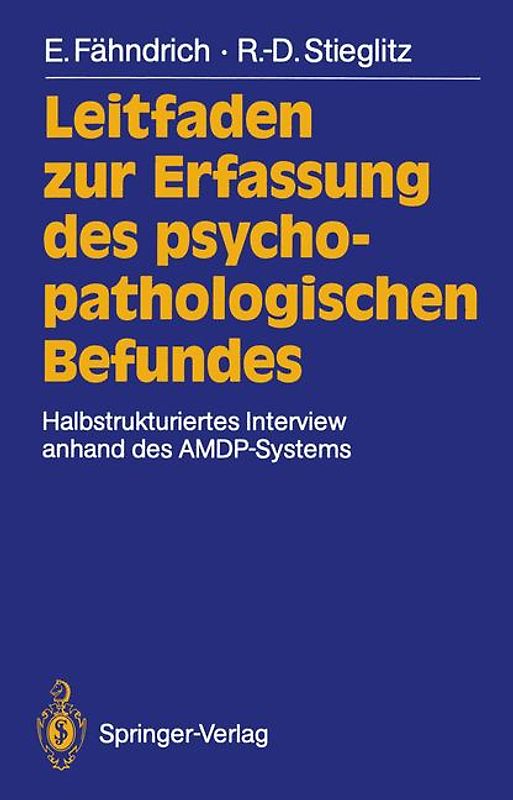 Leitfaden zur Erfassung des psychopathologischen Befundes