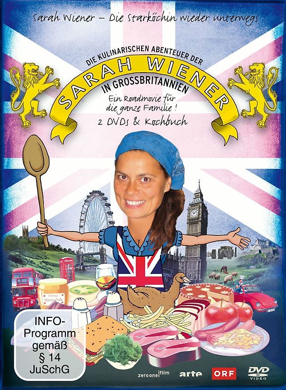 Die kulinarischen Abenteuer der Sarah Wiener in Großbritannien (2 Discs + Buch) DVD