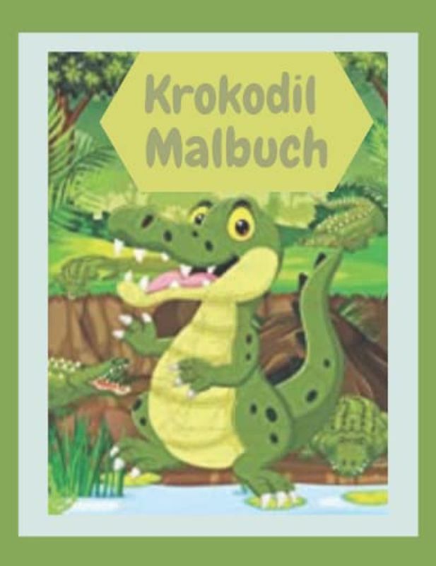 Krokodil Malbuch: Alligator-Malbuch für Kinder Geschenke für Kinder 4-8 Jahre alt, Entspannung für Jungen oder Mädchen. Geburtstags-Malbuch mit Krokodil und Alligator und Anti-Stress-Liebhaber