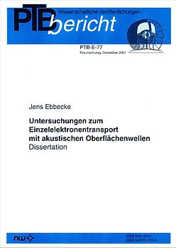 Untersuchungen zum Einzelelektronentransport mit akustischen Oberflächenwellen