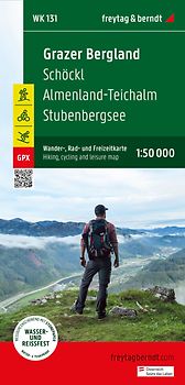 freytag & berndt Wanderkarte WK 131 Grazer Bergland, Schöckl - Almenland-Teichalm - Stubenbergsee 1:50.000