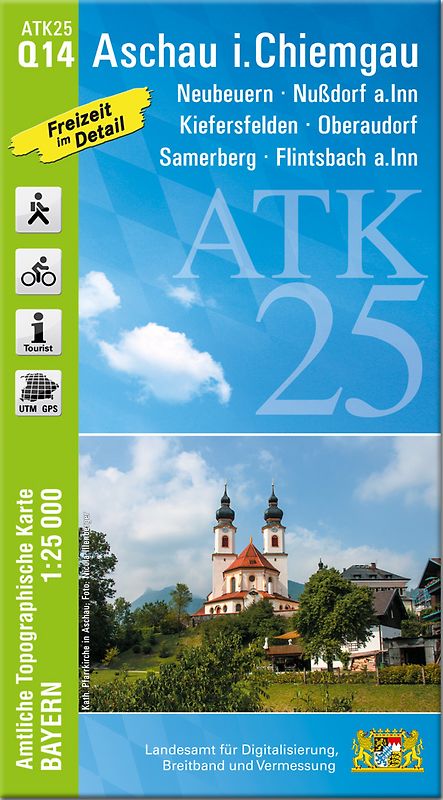 ATK25-Q14 Aschau i.Chiemgau (Amtliche Topographische Karte 1:25000)