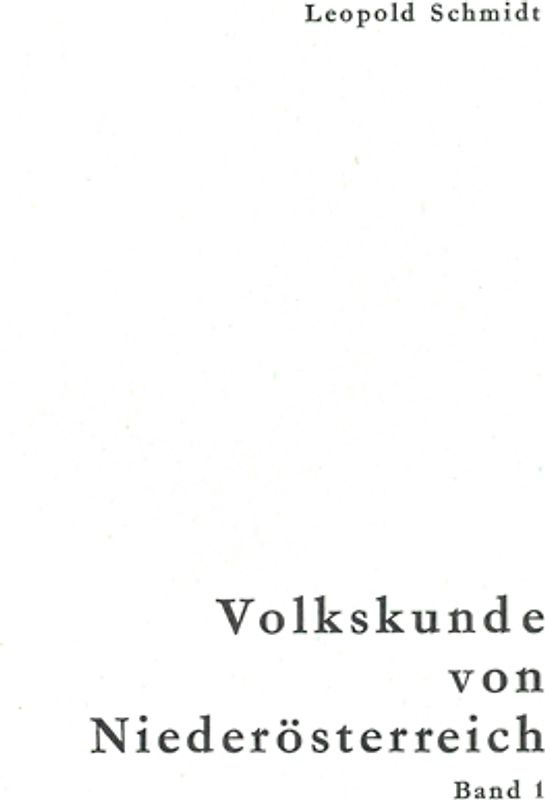 Volkskunde von Niederösterreich