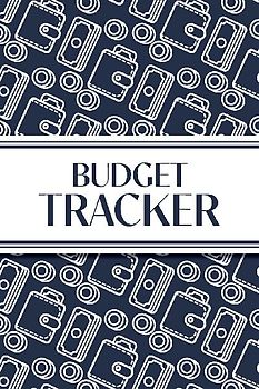 Budget Tracker (Navy and White Money Outlines)