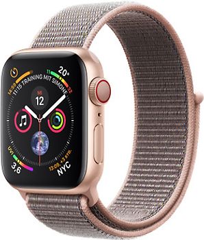 Apple Watch Series 4 40 mm boîtier en aluminium or avec Boucle Sport rose des sables [Wifi+ Cellular]