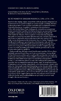 Elite Women in English Political Life C.1754-1790