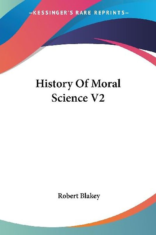 History Of Moral Science V2