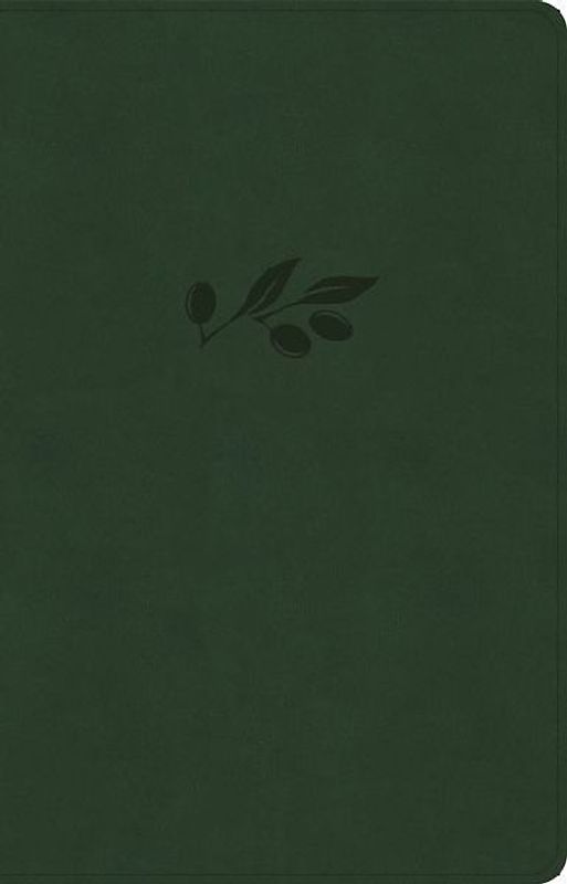 NASB Large Print Thinline Bible, Olive Leathertouch