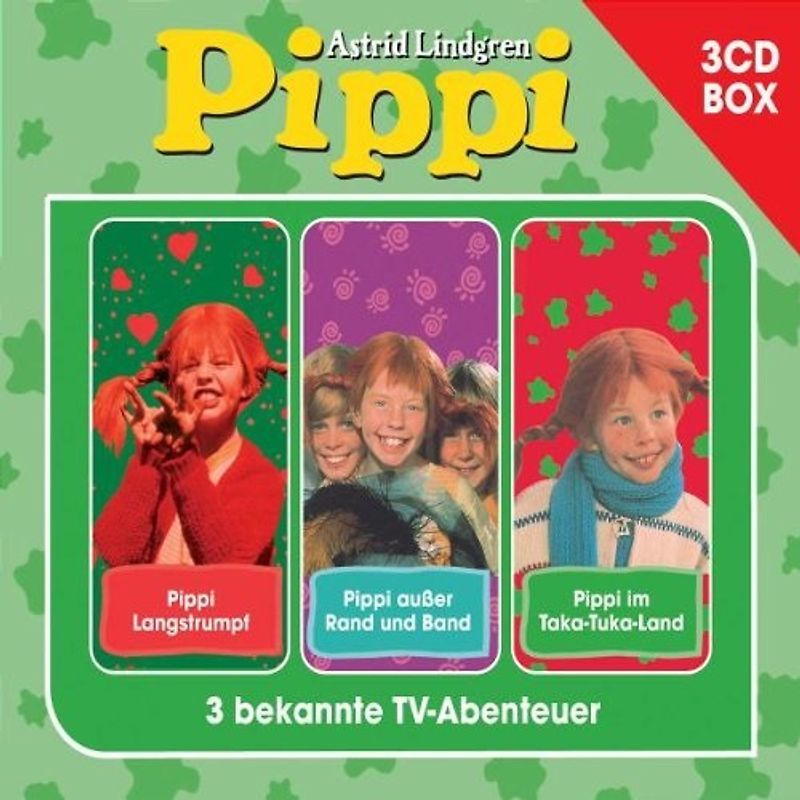 Pippi Langstrumpf: 3 bekannte TV-Abenteuer - Astrid Lindgren [3 Audio CDs]