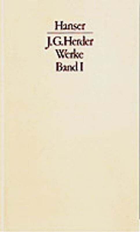 Werke Band I
