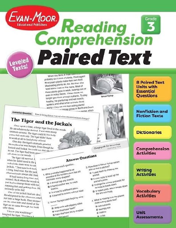 Reading Comprehension: Paired Text, Grade 3 Teacher Resource