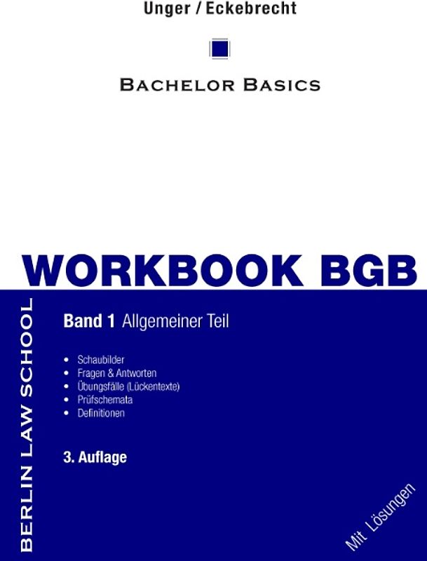 Workbook BGB Band I