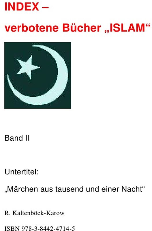 Index - verbotene Bücher Band I, II, III / Index - verbotene Bücher "ISLAM" - Band II