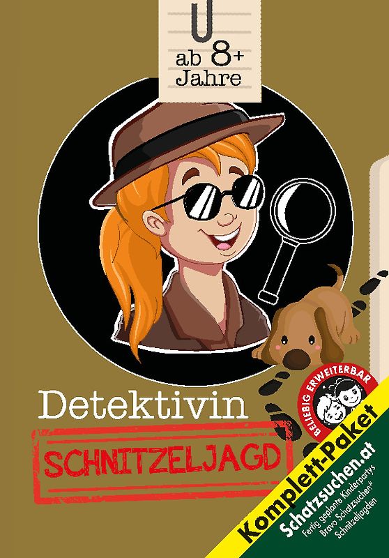 Detektivinnen Schnitzeljagd Schatzsuche Mädchen Kindergeburtstag ab 8 Jahre (Grundschüler)