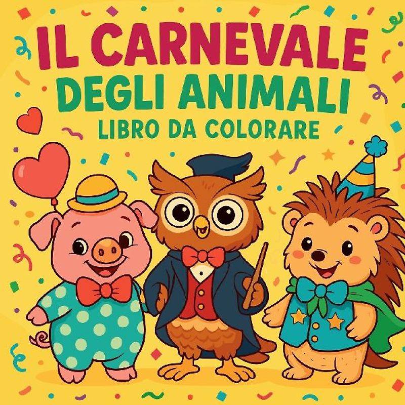 Il Carnevale degli Animali Libro da Colorare