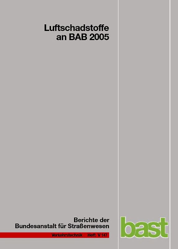 Luftschadstoffe an BAB 2005