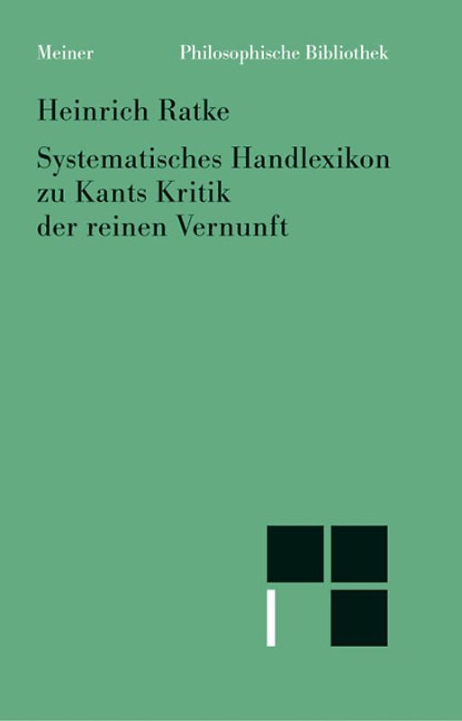 Systematisches Handlexikon zu Kants Kritik der reinen Vernunft