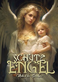 Schutzengel Graustufen Malbuch für Erwachsene