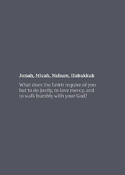 NKJV Bible Journal - Jonah, Micah, Nahum, Habakkuk