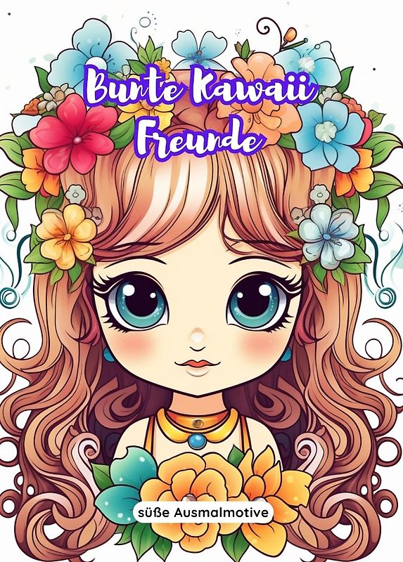 Bunte Kawaii Freunde